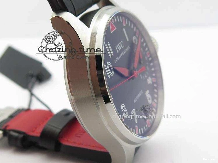 MIROTIME 0220 RelaxedFit Big Pilot Real PR IW500435 “Muhammad Ali” ZF Best Edition On Black Leather Strap A 7295